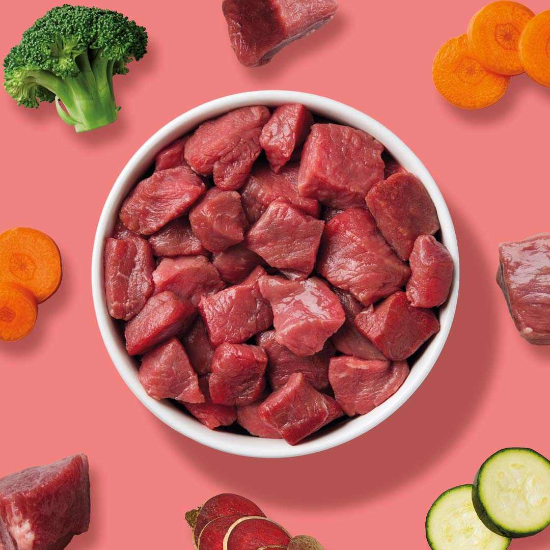 Haustierkost Okse All in One Nuggets, frost 750g