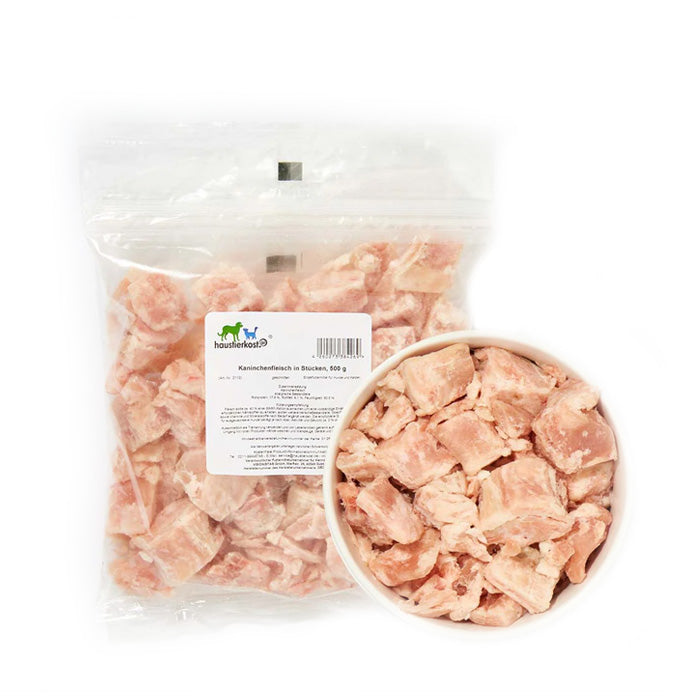 Haustierkost 100% Kaninkød, frost 500g