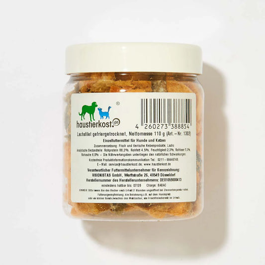 Haustierkost Laksefilet, frysetørret 110g