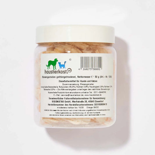 Haustierkost Rejer, frysetørret 50g