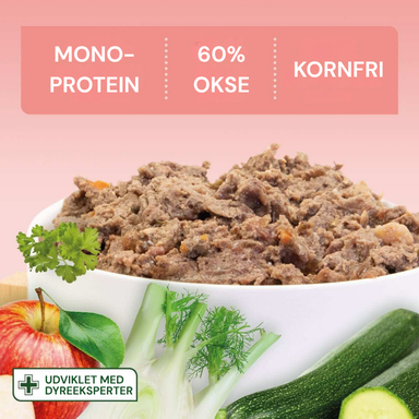 Nutriment hundemad - Mono-protein, 60% okse, kornfri