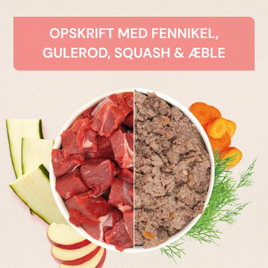 Nutriment opskrift med fennikel, gulerod, squash og æble
