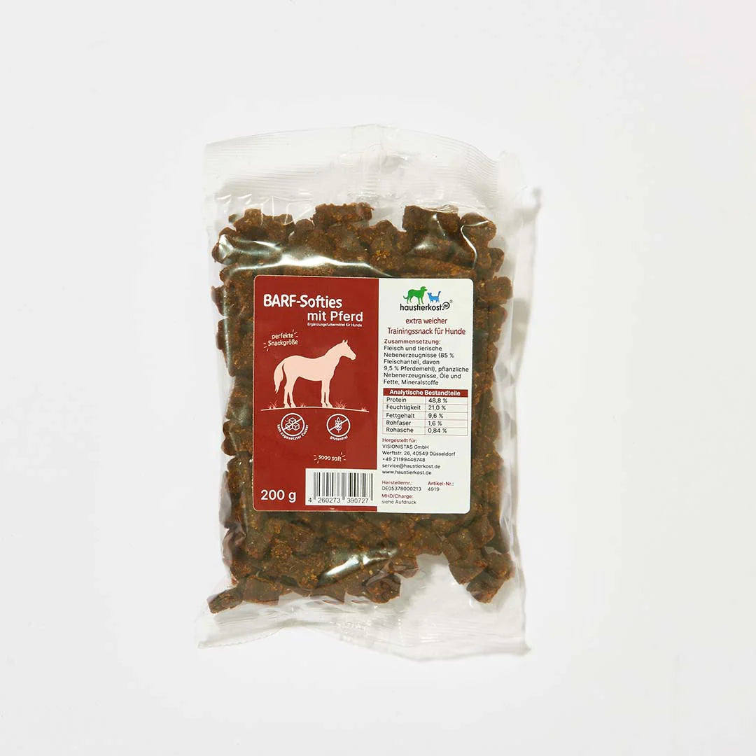 Haustierkost BARF Softies Hest, 200g