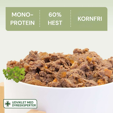Nutriment hundemad - Mono-protein, 60% hest, kornfri