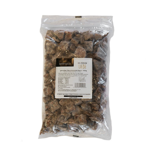 BARFGOLD Hest Komplet Menu, frost 1000g