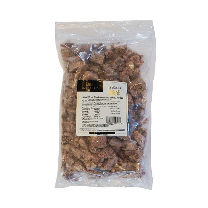 BARFGOLD Okse Komplet Menu, frost 1000g