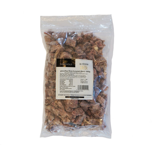 BARFGOLD Okse Komplet Menu, frost 1000g