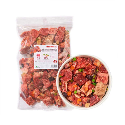 Haustierkost Hest Gourmet Plus menu, frost 800g (fedtfattig)