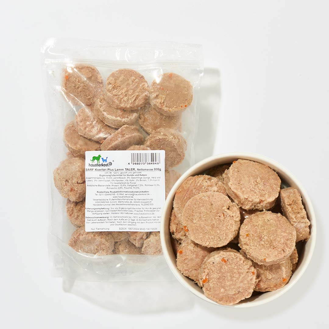 Haustierkost Lam Komfort Plus Menu (Medaljoner), frost 800g