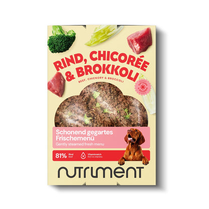Nutriment Frisk Menu Okse med Cikorie & Broccoli‚ frost 400 g