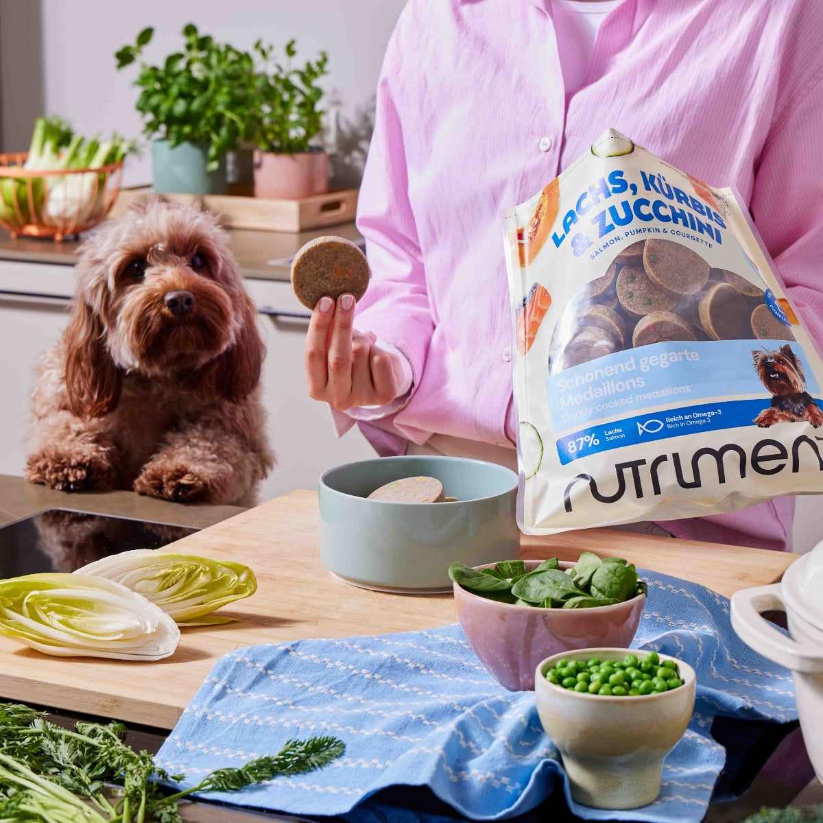 Nutriment Frisk Menu Medaljoner Laks med Græskar & Zucchini‚ frost 800 g