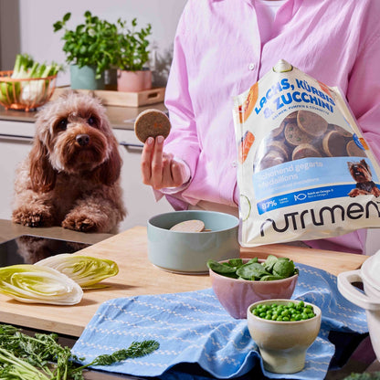 Nutriment Frisk Menu Medaljoner Laks med Græskar & Zucchini‚ frost 800 g