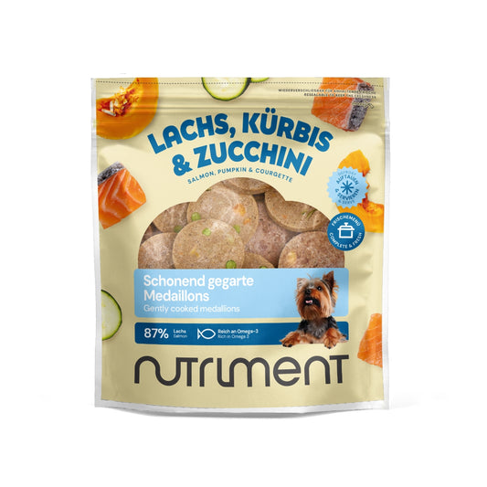 Nutriment Frisk Menu Medaljoner Laks med Græskar & Zucchini‚ frost 800 g