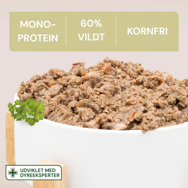 Nutriment hundemad - Mono-protein, 60% vildt, kornfri