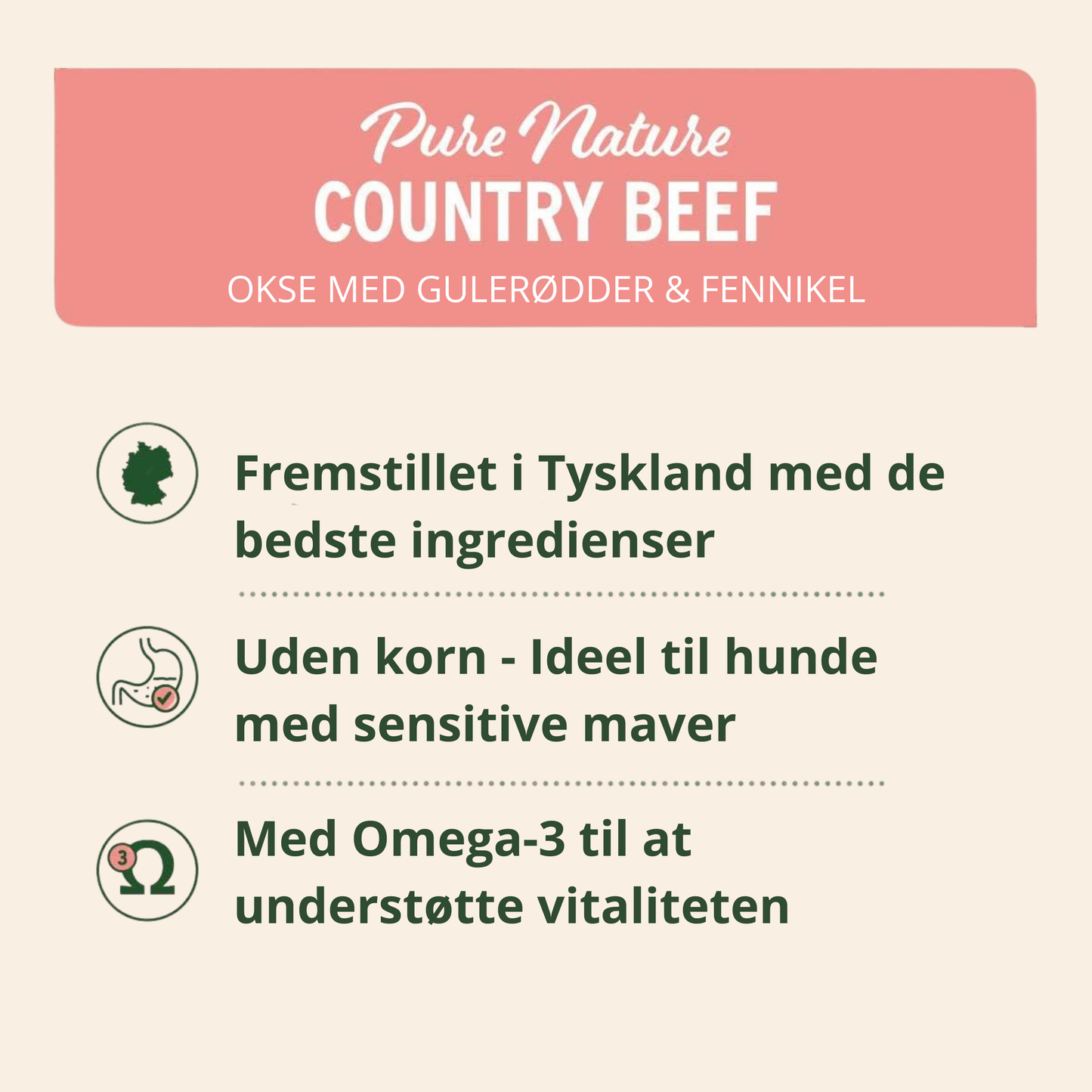 AniForte Vådfoder Country Okse (Okse med gulerod) 400g