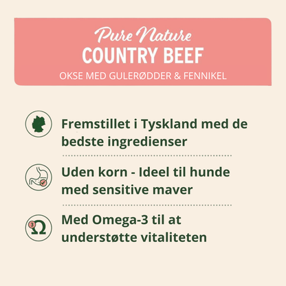 AniForte Vådfoder Country Okse (Okse med gulerod) 400g
